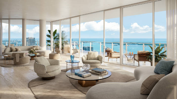 Faena Residences Miami_4801 East Living Room